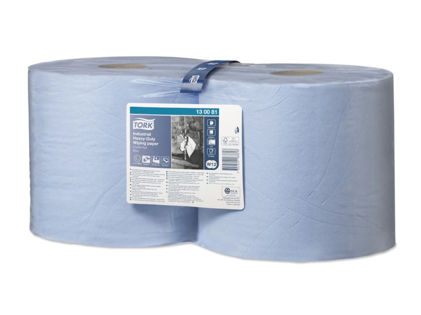 Czyściwo x2 Tork 130081 QD Blue Premium 3W 119mb